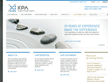 Tablet Screenshot of kpa-group.com